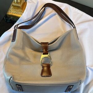 Dooney & Bourke Taupe Leather Hobo Bag